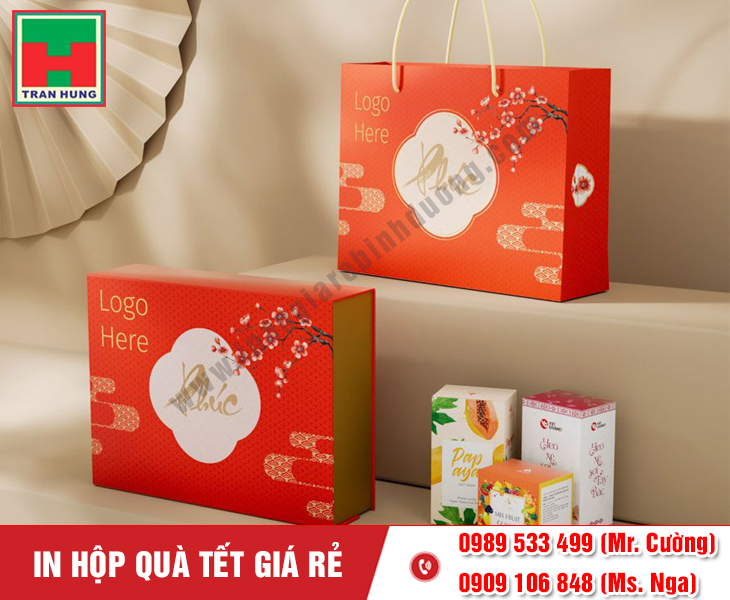In hộp quà Tết – Thiết kế theo yêu cầu doanh nghiệp