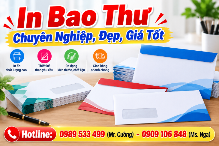  In Bao Thư Chuyên Nghiệp, Đẹp, Giá Tốt