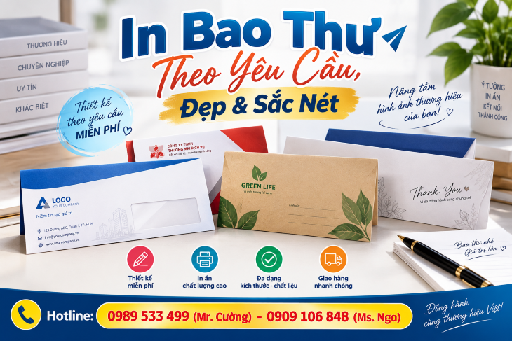 In Bao Thư Theo Yêu Cầu, Đẹp & Sắc Nét