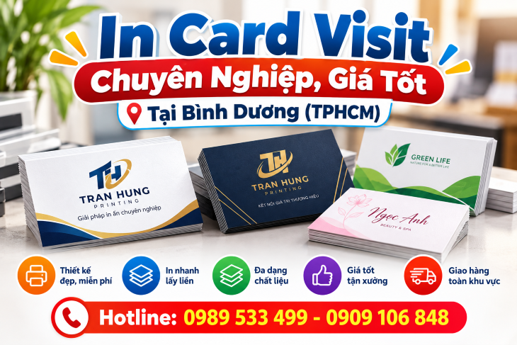In Card Visit Chuyên Nghiệp, Giá Tốt Tại Bình Dương (TPHCM)