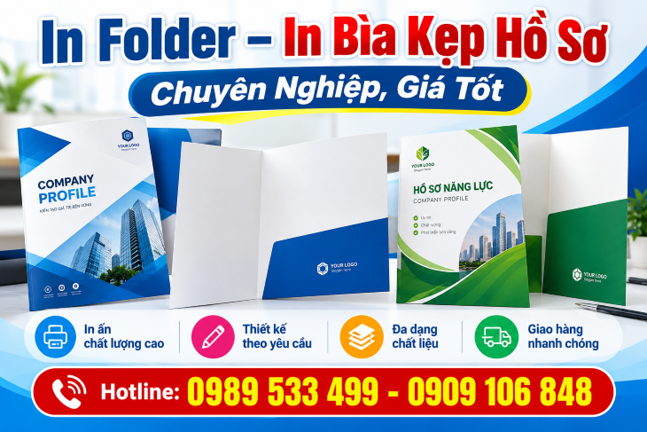 Dịch Vụ In Folder Giá Tốt, Thiết Kế Theo Yêu Cầu