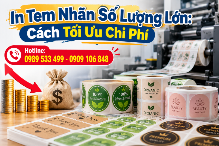 In Tem Nhãn Số Lượng Lớn: Cách Tối Ưu Chi Phí