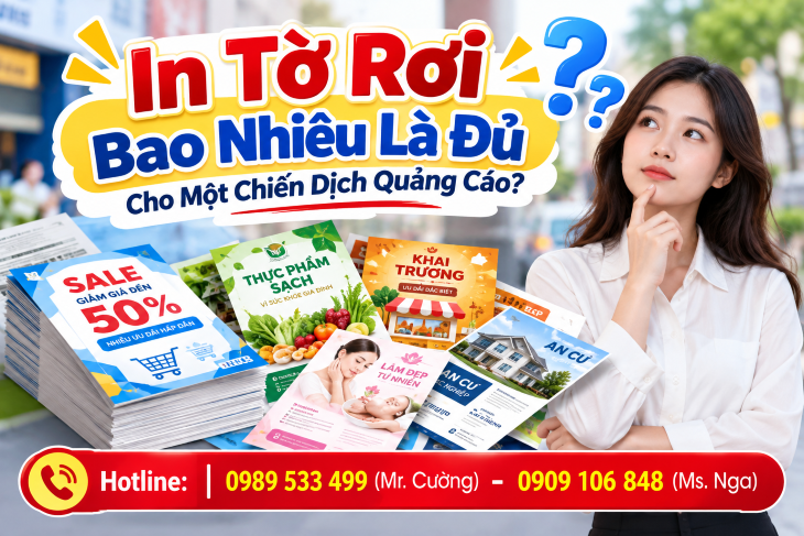  In Tờ Rơi Bao Nhiêu Là Đủ Cho Một Chiến Dịch Quảng Cáo?